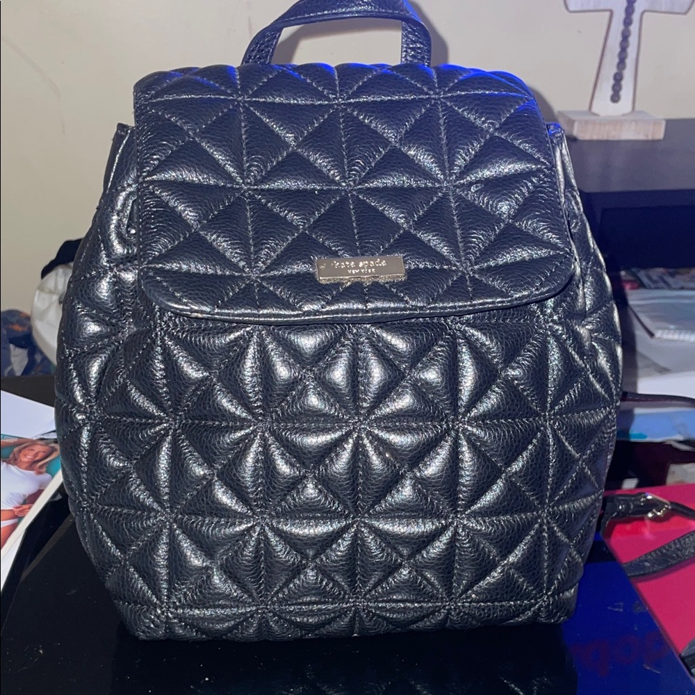 Kate Spade Quilted Black Backpack 🔥 New